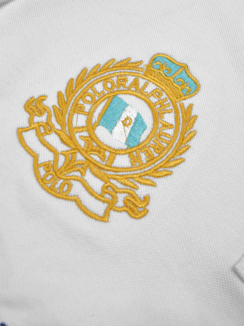 Summer Polo Shirt For Men-White & Dark Navy-LOC0076