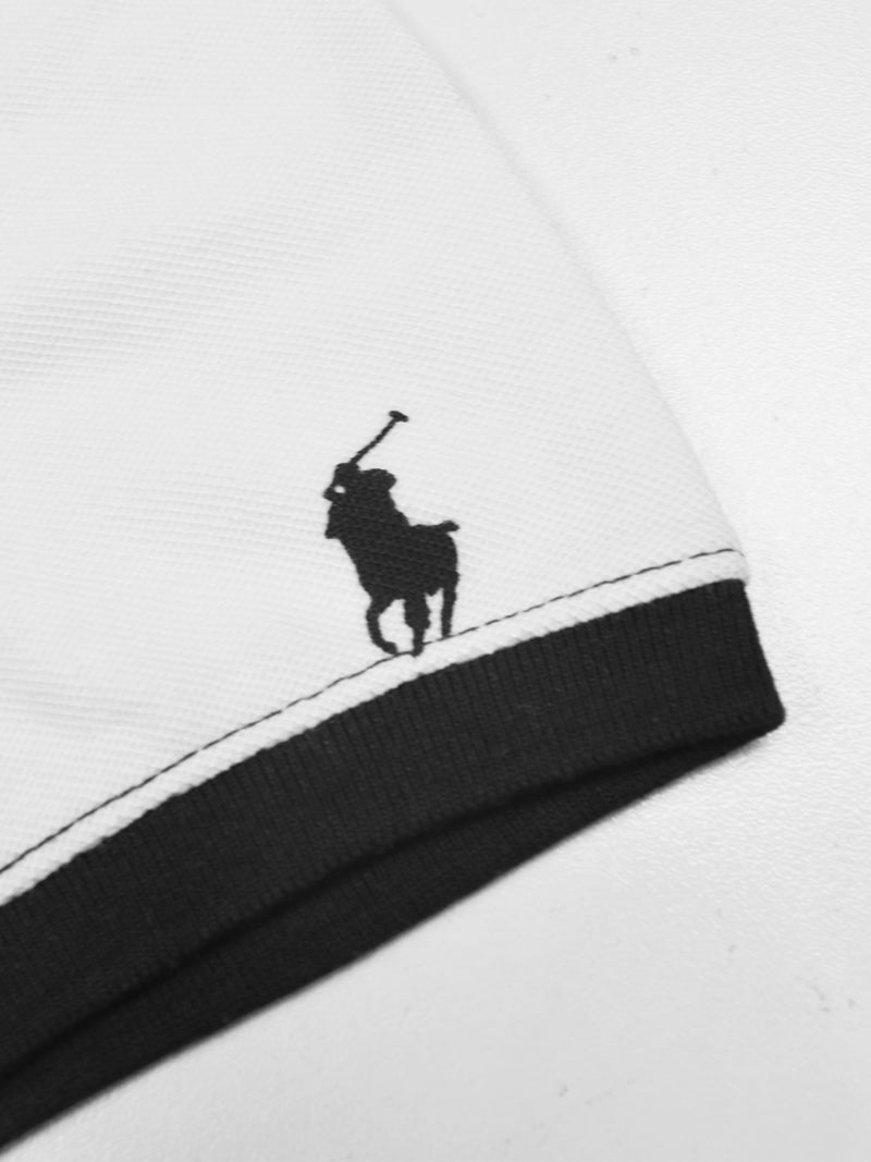 Summer Polo Shirt For Men-White-LOC0092