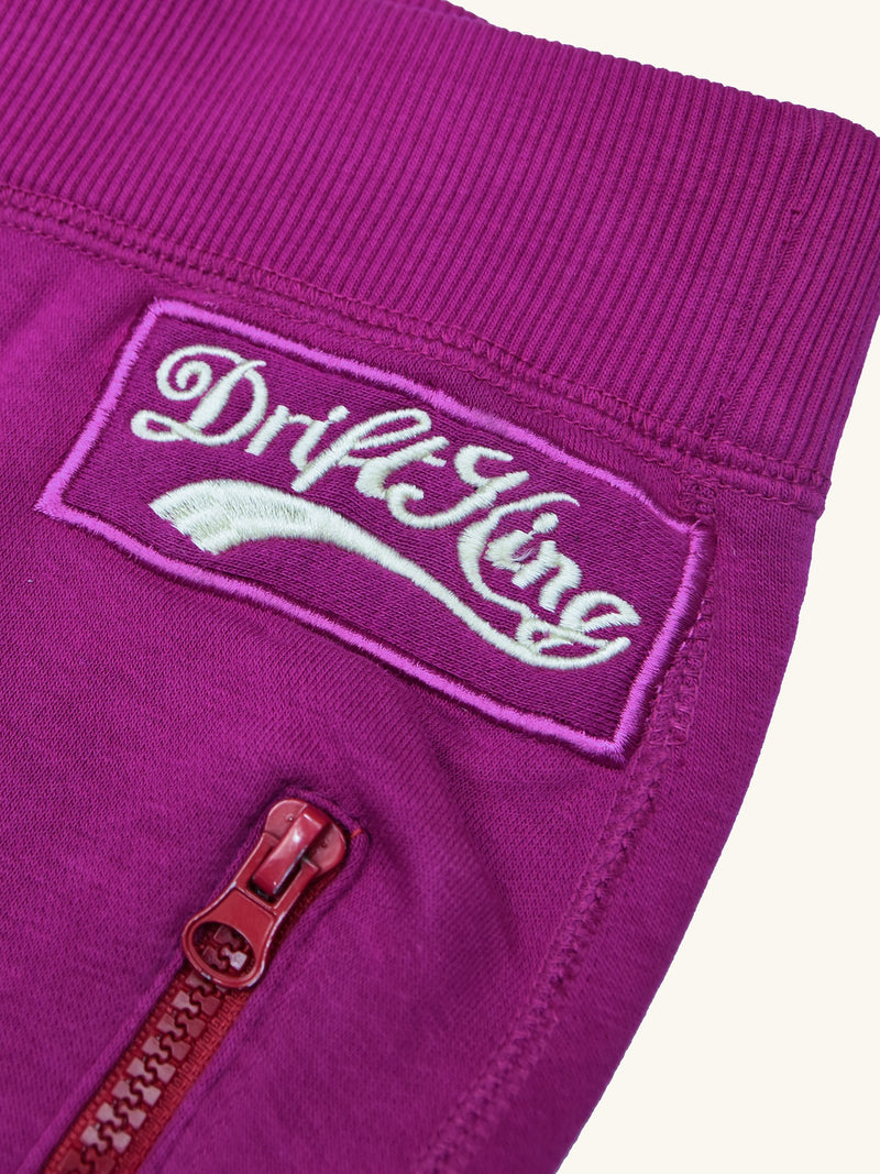 Drift King Straight Fit Fleece Trouser For Men-Magenta-LOC004