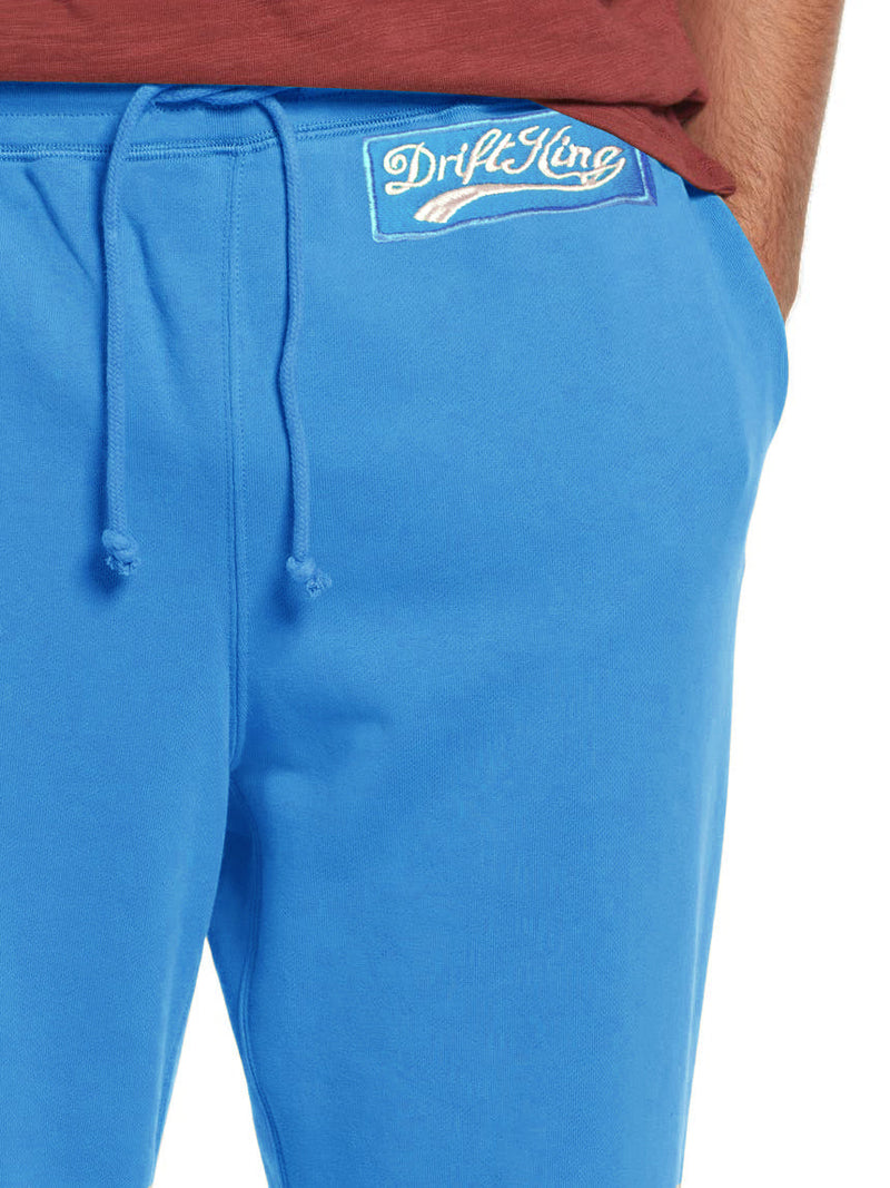 Drift King Regular Fit Fleece Trouser For Men-Cyan Blue-LOC007